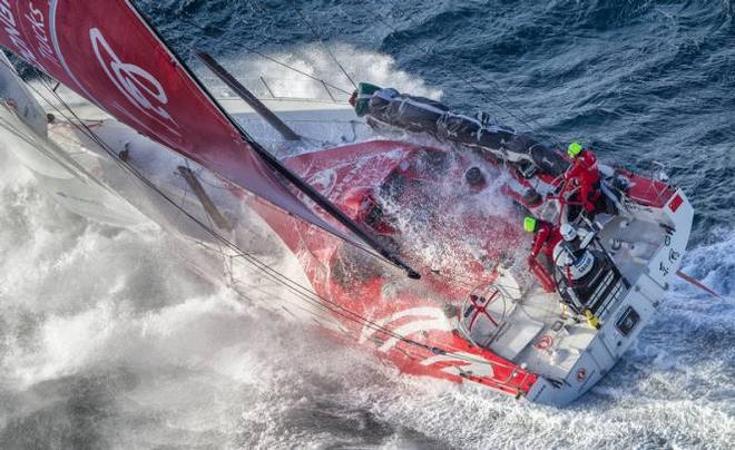 Dongfeng Race Team tackles steep and angry seas as they pass East Cape - Volvo Ocean Race 2015 ©  Ainhoa Sanchez/Volvo Ocean Race
